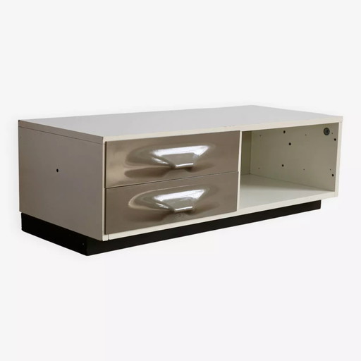 Low Storage Cabinet, Raymond Loewy, Doubinsky Frères, 1970s
