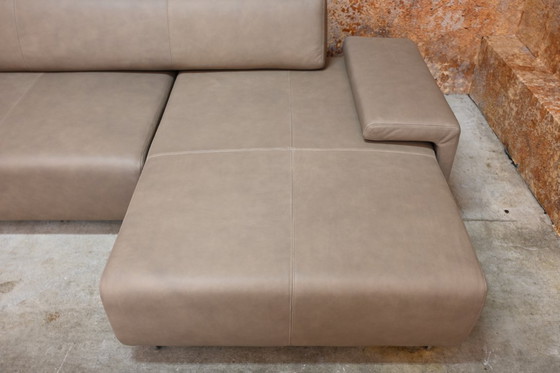 Image 1 of REFURBISHED leren Moroso Lowland design hoekbank