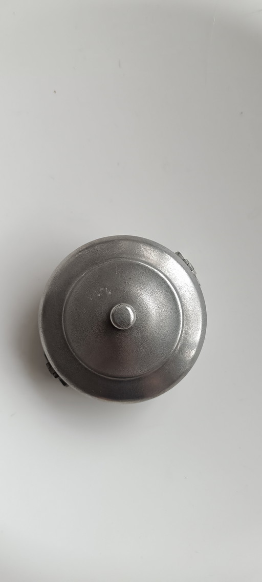 Vintage Pewter Box by Scandia Tenn – Sweden – With Original Certificate