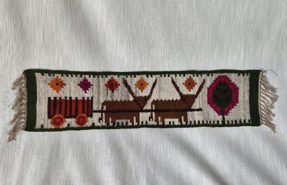 Image 1 of Decoratief wandtapijt van Janowska, jaren 70.