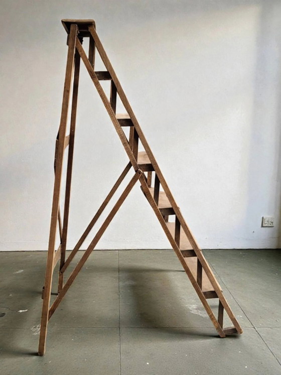 Bibliotheks-Trittleiter – Hocker, Wood (photo 3 of 9)