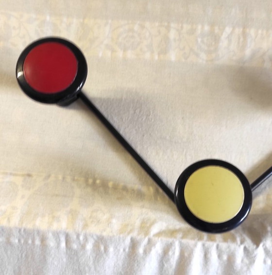 Image 1 of Appendiabiti da parete tricolore - anni '50/'60