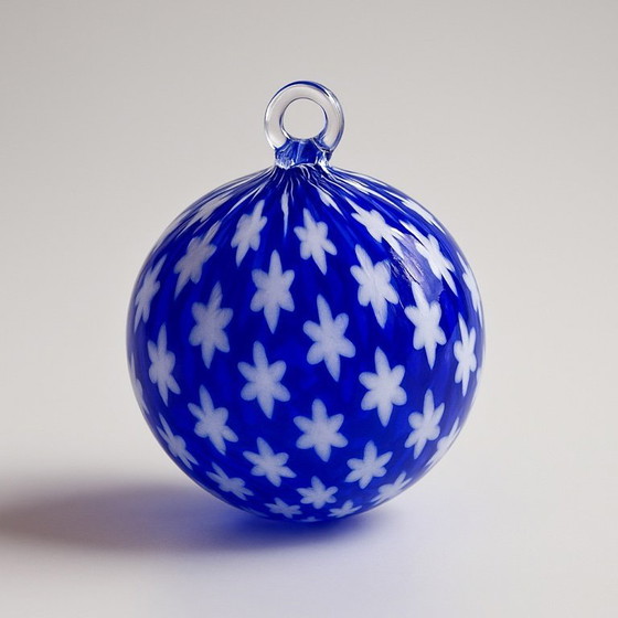 Image 1 of pallina di Natale con murrina in vetro di Murano