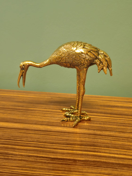 Image 1 of Set Messing Kranich Kranich Vögel