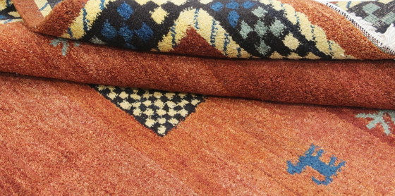 Image 1 of Original Modern Indo Gabbeh Wool Rug 235 x 174 cm