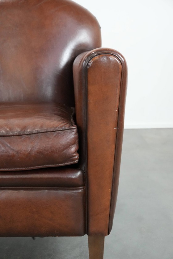 Image 1 of Fauteuil van schapenleer in Art Deco design met tijdloze en warme kleuren