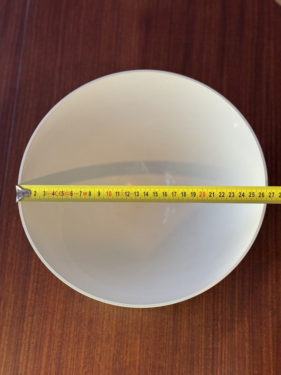 Image 1 of Vintage Brabantia schaal wit - Space Age design met bolpootjes - jaren 70/80