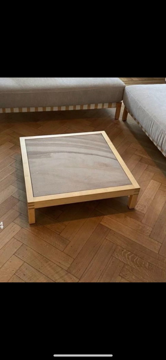 Image 1 of Divano modulare di design originale COR + tavolino coordinato con piano in pietra naturale