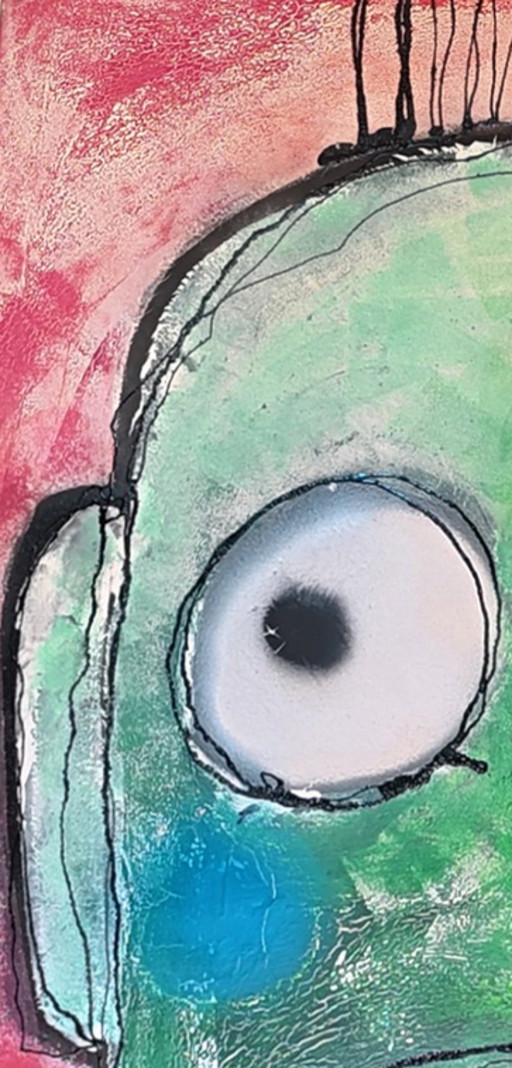 grand tableau « la chanteuse »