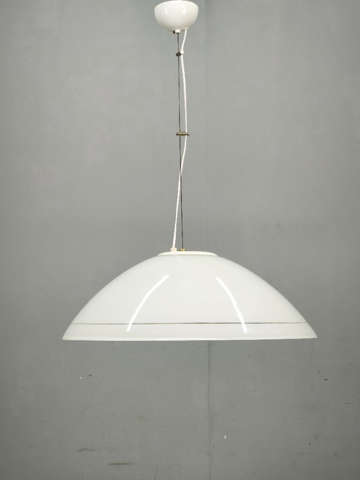 1970er Jahre italienische modernistische Murano-Glas Pendelleuchte, verstellbar