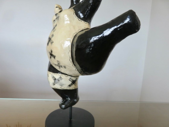 Image 1 of Sculpture "GODDESS" in papier-mâché, in the style of Niki de Saint Phalle, 1990