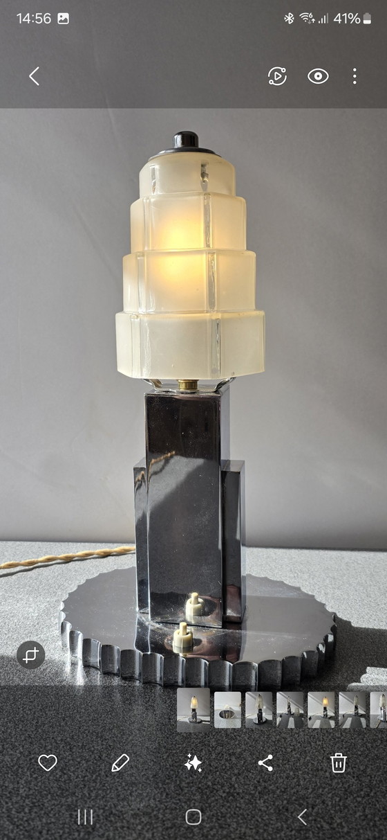 Image 1 of Skycraper Lamp Uit Jaren 1920-1930. .