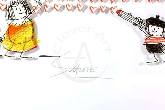 Image 1 of Schlote, Wilhelm - Heart wall - 3D construction - signed by hand