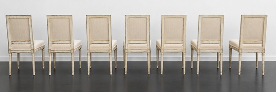 Louise XVI style Dining chairs (6 pieces) – Textile (photo 11 of 11)