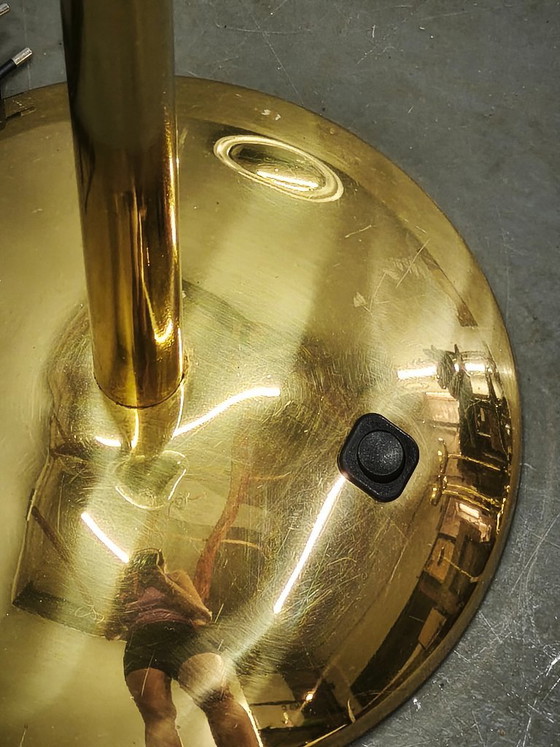 Lampadaire Space Age en Verre Bullé et Laiton, Tchécoslovaquie, Années 1970 – Brass (photo 8 of 12)