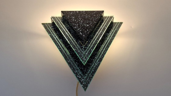 Image 1 of Memphis style modernist wall light