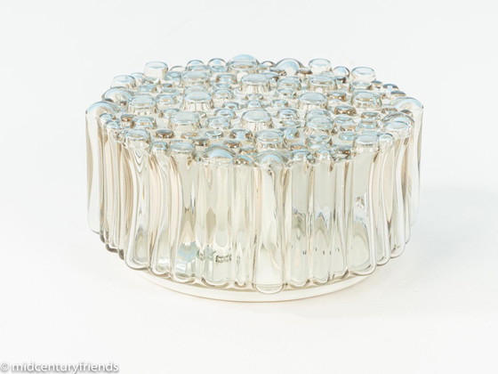 Image 1 of Lampada da parete e da soffitto in vetro a bolle, Glashütte Limburg