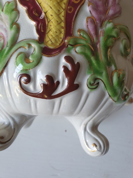 Image 1 of Antique Flowerpot Nimy (Belgium) – Rococo Style – ca. 1900