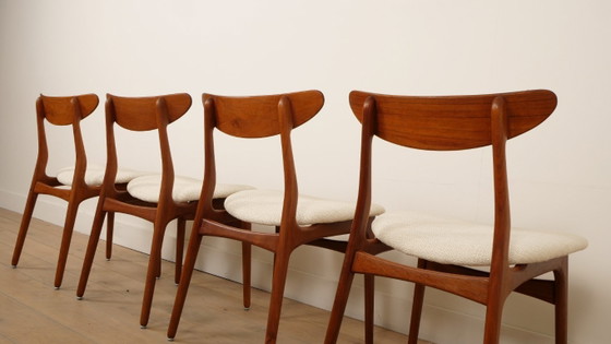 Image 1 of 4 x dining chair | Teak | Newly upholstered
