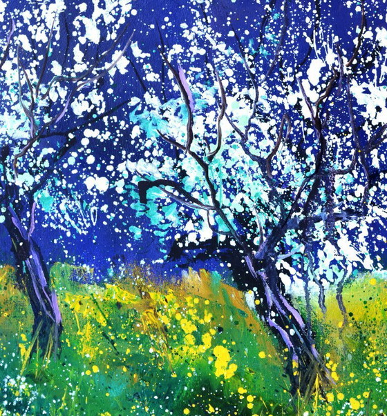 Image 1 of Bloeiende bomen in de lente