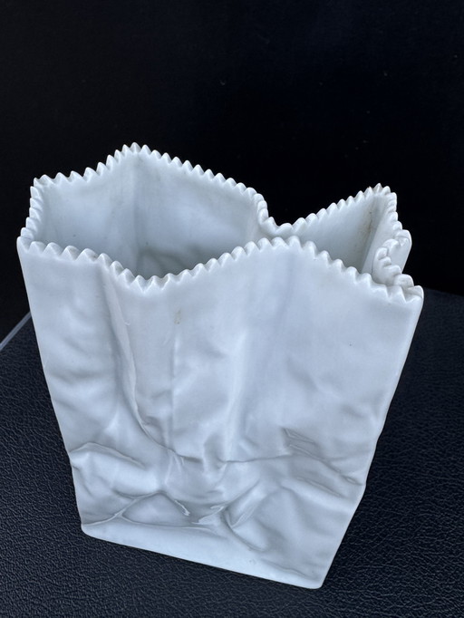 Tapio Wirkkala Rosenthal "paper bag" vase, 1970s