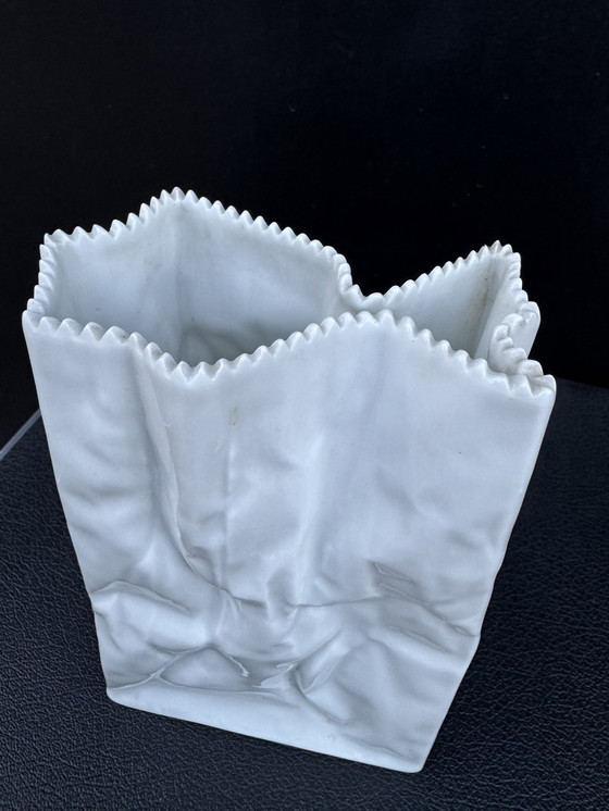 Image 1 of Tapio Wirkkala Rosenthal „Papiertüte“-Vase, 1970er Jahre