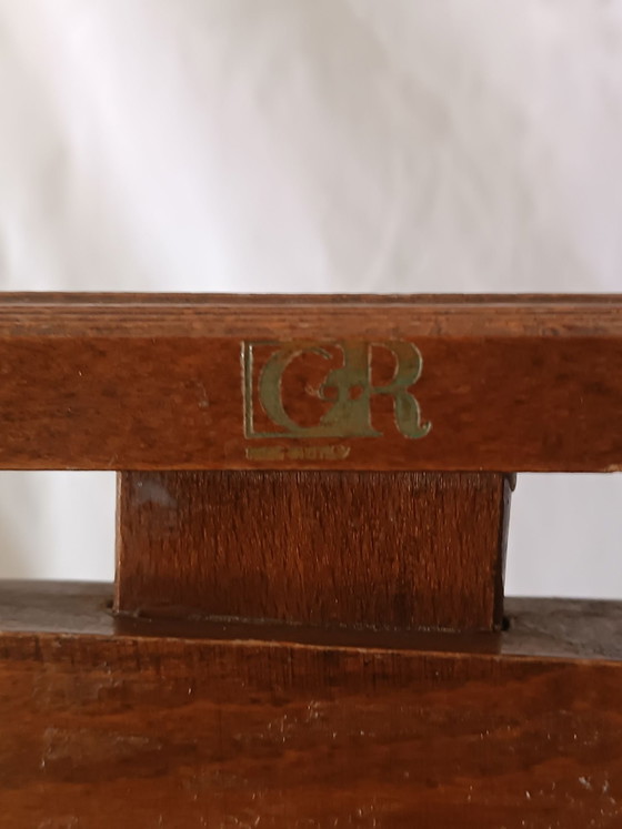 Valet de chambre vintage italien années 60, LGR, Portemanteaux, Métal, Bois, Marron (photo 4 sur 8)