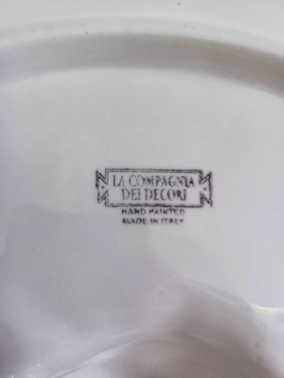 Image 1 of Vintage '80s. Plat à fromage en céramique italienne - fait à la main.