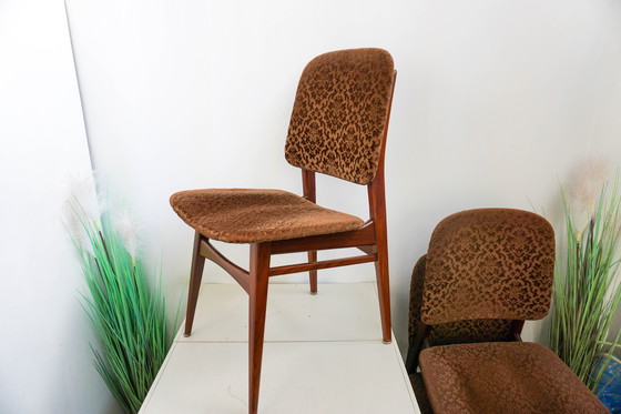 Image 1 of 4x sedie da pranzo vintage Louis Van Teeffelen Webe