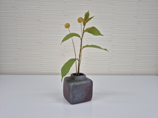 Chimney vase. Vintage block vase/ikebana.