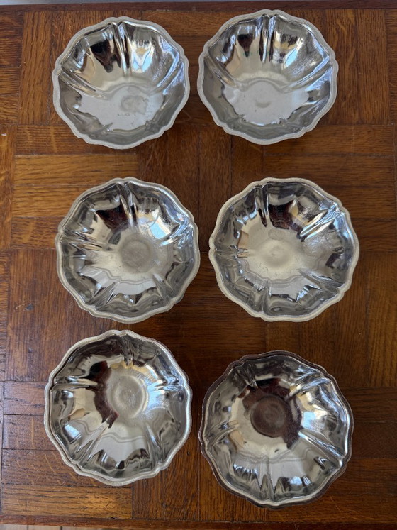 Image 1 of Set of 6 stainless steel bowls