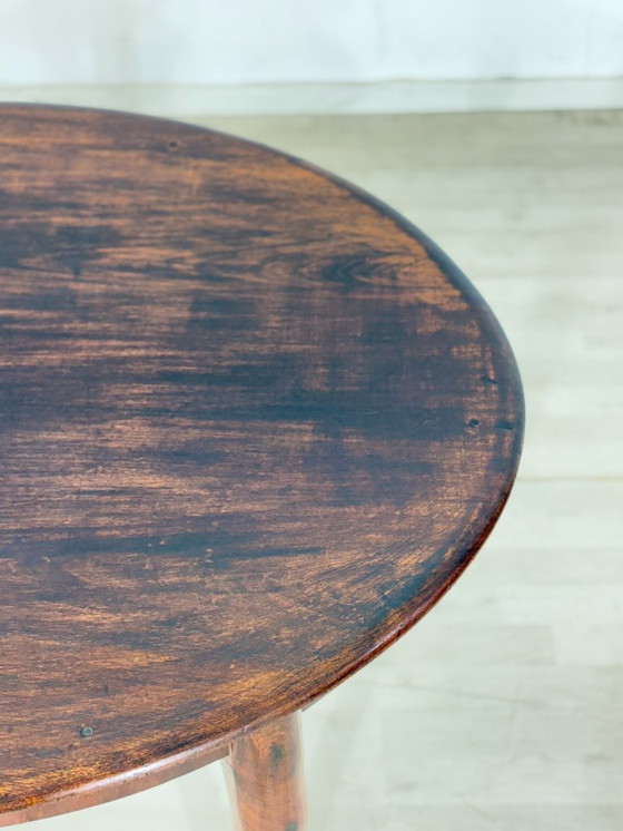 Image 1 of Table basse coloniale ancienne, table de cuisine, table en bois, vers 1880