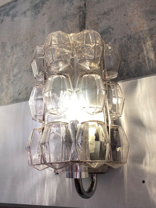 Lampada da parete vintage Glashutte Limburg Helena Tynell