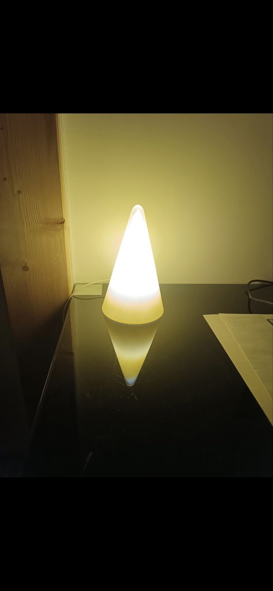 Lampe Teepee par SCE 1980s, Verre, Orange (photo 6 sur 6)