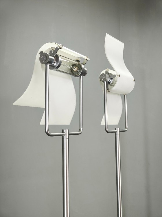 1994 ClassiCon BIA Floor Lamp by Gioia Meller Marcovicz, Germany, Floor lights, Metal, Glass, White (photo 9 of 11)