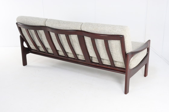 Image 1 of 3 seater sofa vintage reupholstered