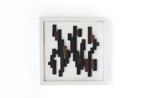 Opera tridimensionale in legno Wengé