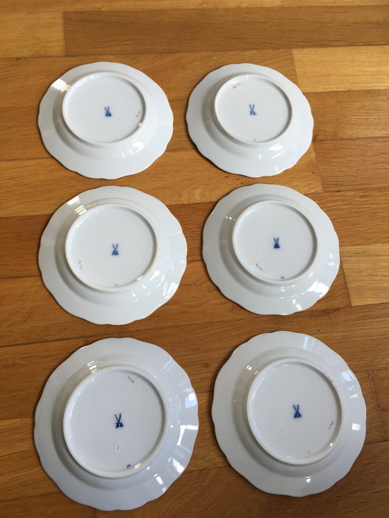 Image 1 of Mokkaservice Indisch Purpur von Meissen ( 1850-1924)