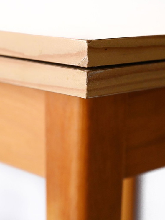 Image 1 of Table vintage suédoise des années 1960 en formica à effet de pin