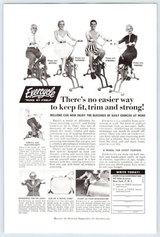 Exercycle exercise bike from 1950 – Decorative Objects, Metal (photo 5 of 5)