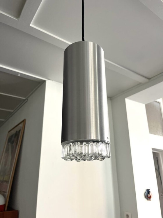 Image 1 of Brushed metal pendant lamp – Staff Leuchten, Germany