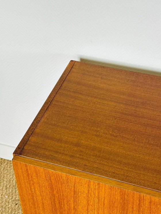 Image 1 of Scandinavian teak sideboard with 4 doors and tapered legs, 1960s