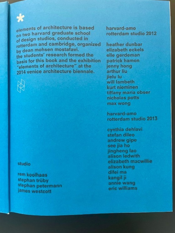 Image 1 of Rem Koolhaas. Elements of Architecture