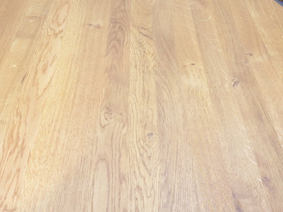 Image 1 of Solid oak dining table | Brutalist | Round