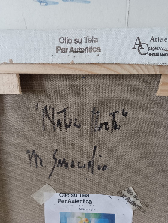 Image 1 of Oil painting flowers Mario Smeraglia