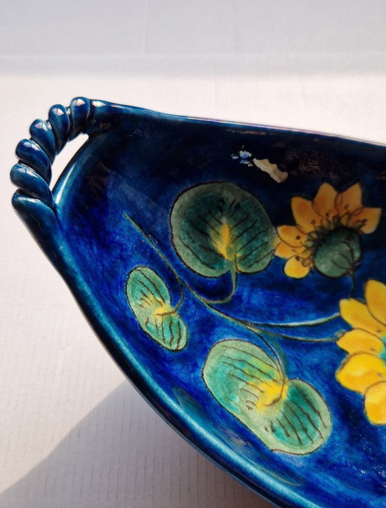 Image 1 of Ciotola-Plateau-maiolica.Hindelanger Keramik.60'Germania.