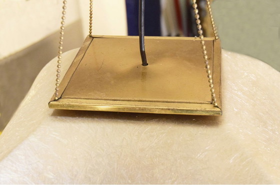 Image 1 of Große Lamperti-Pendelleuchte aus Fiberglas und Messing, 1970er Jahre