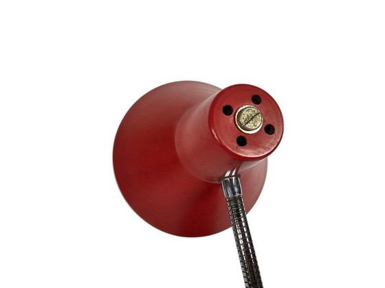 Image 1 of Hala Zeist - lampada da scrivania - rossa - collo flessibile - anni '60
