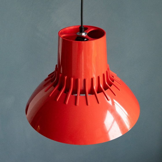 Image 1 of Lampada a sospensione scandinava rossa di Sven Middelboe per Nordisk Solar
