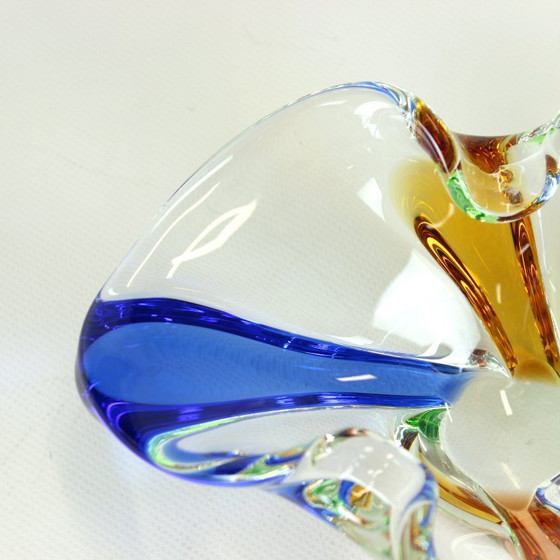 Image 1 of Design Art Rhapsody Collection Glass Bowl By Frantisek Zemek, Czechoslovakia 1960s
